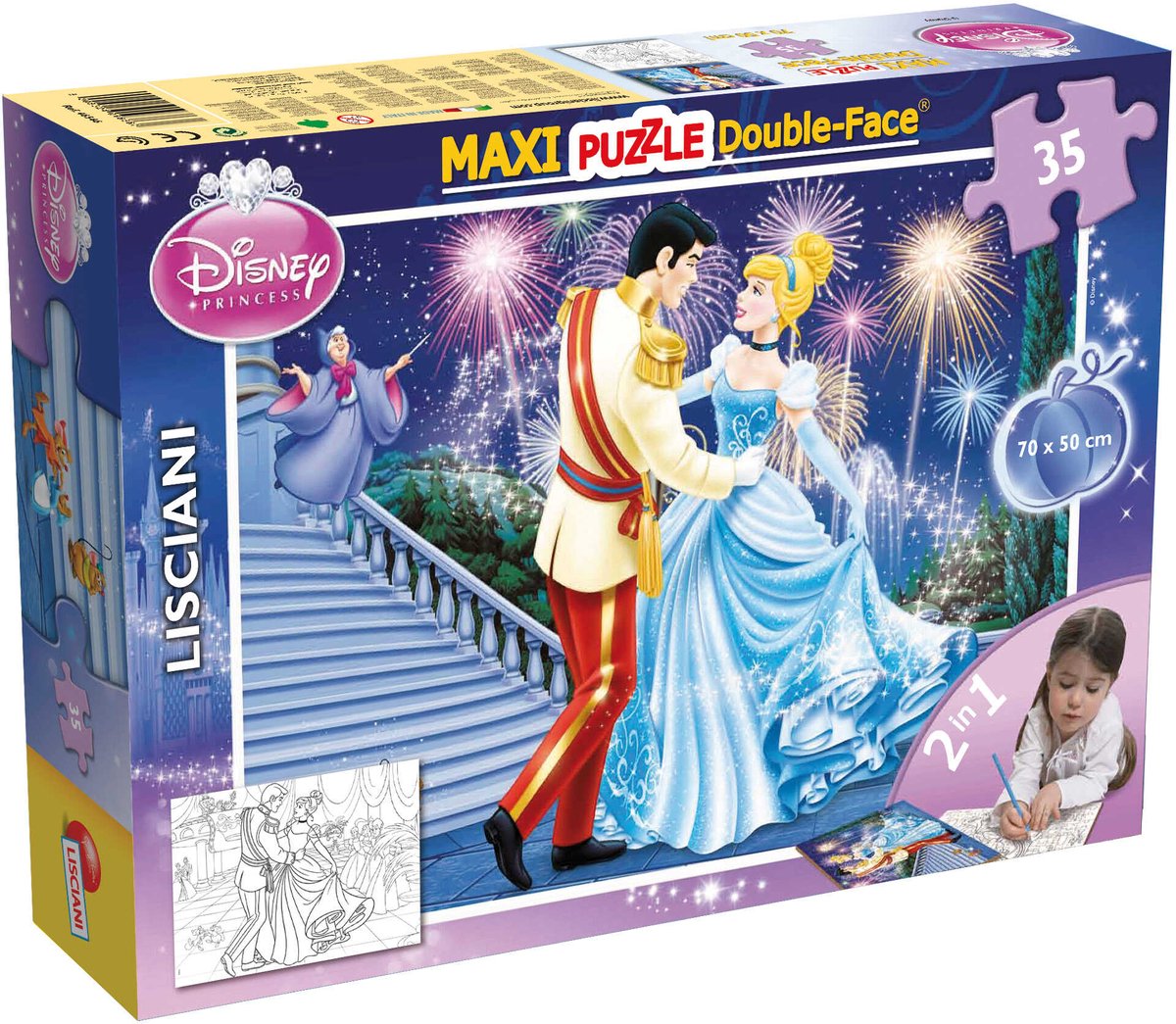 Lisciani disney puslespil df maxi floor 35 askepot