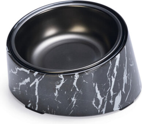 Designed by lotte melamine eetbak vita - voerbak kat - eetbak of drinkbak - zwart 160 ml