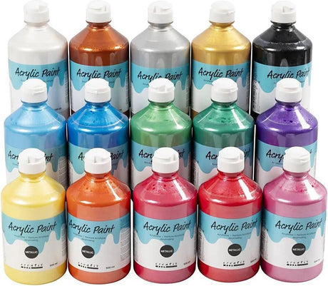 Https: www.cchobby.nl metallic-acrylic-paint-diverse-colors-15x500-ml-1-box