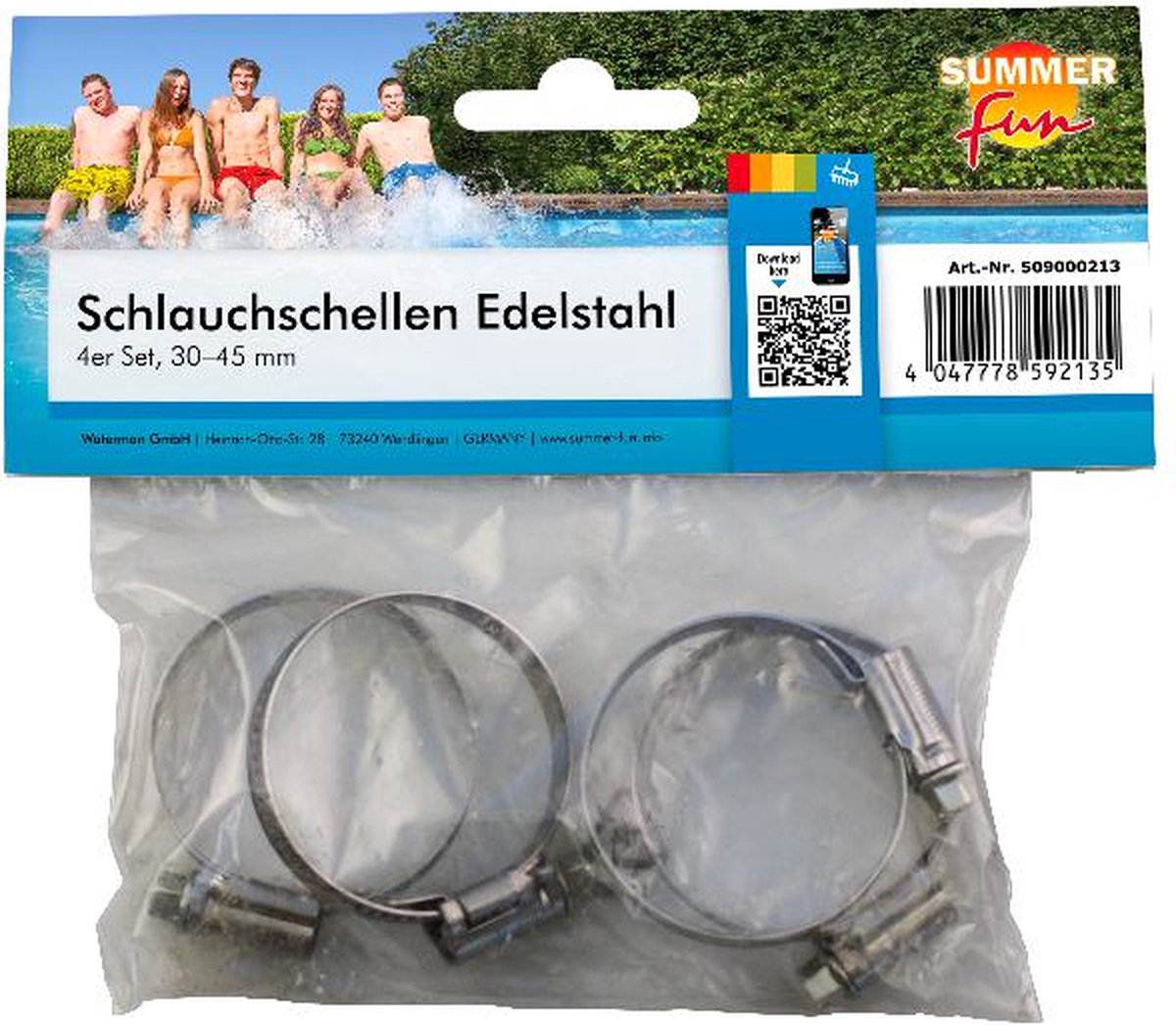 Sommer sjove slangeklemmer 30-45 mm