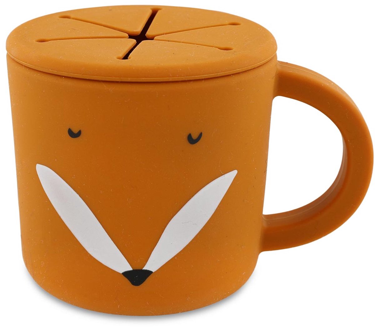 Trixie snack kop - Mr. Fox - snack kop - børneservice - til babyer fra 4 måneder - lavet af silikone - tåler opvaskemaskine