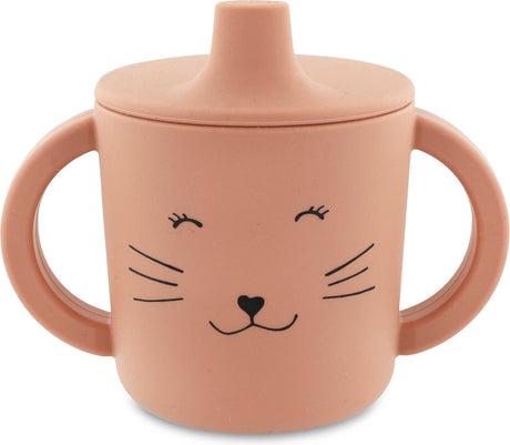 Trixie sippy kop - mrs. kat - drikkekop til baby - antispild kop - til babyer fra 4 måneder - lavet af silikone - tåler opvaskemaskine