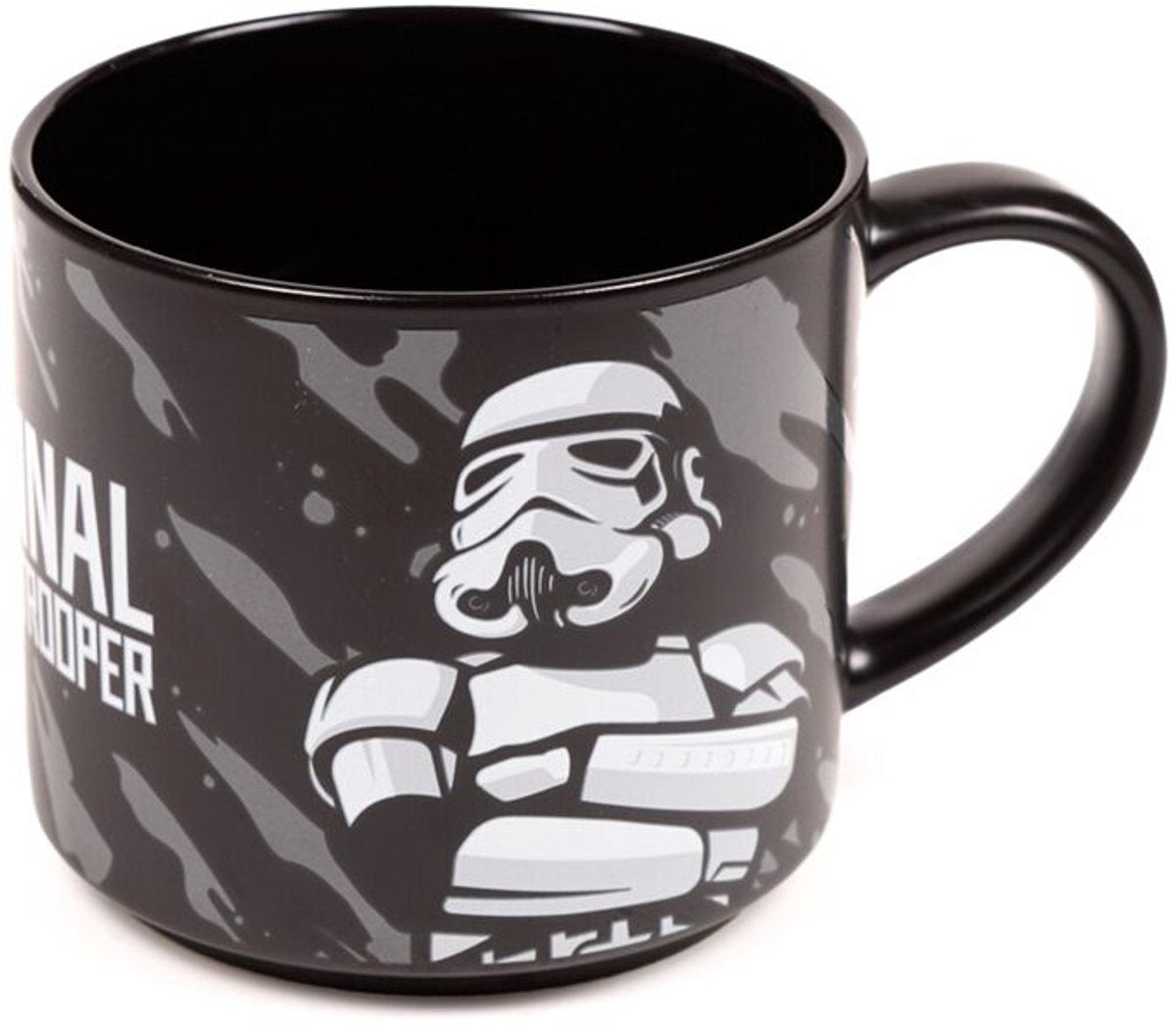 Puckator krus - den originale stormtrooper - stor - sort og hvid - porcelæn - 470ml