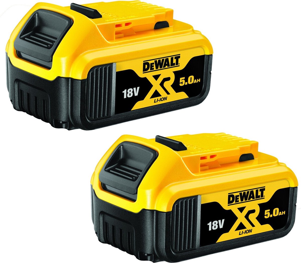 Dewalt dcb184p2 2x batteri 5.0ah 18v xr