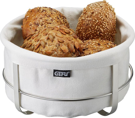 Gefu brunch brødkurv - foldbar - bomuld rustfrit stål