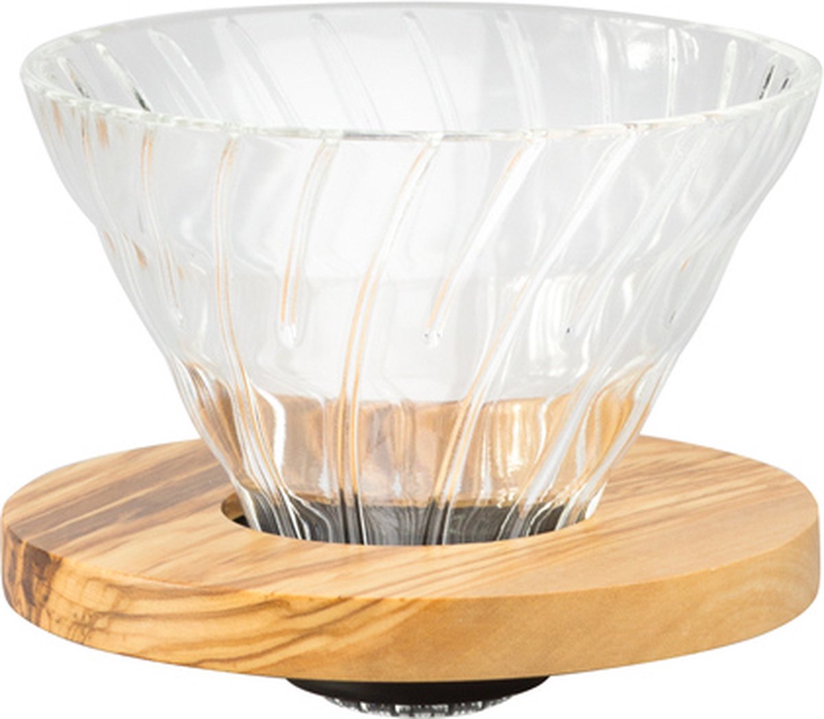Hario v60 glasdrypper 02 - oliventræ
