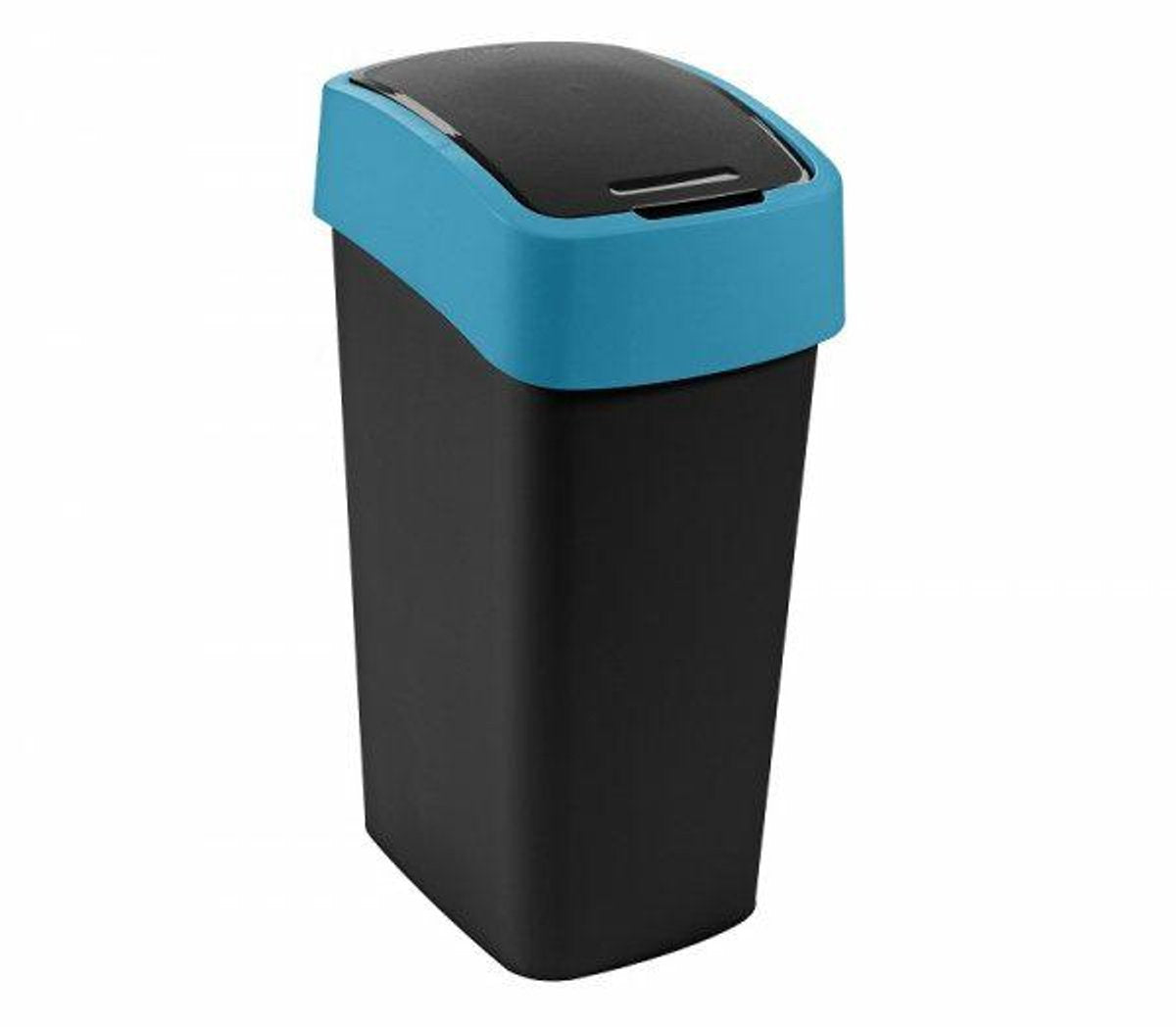 Curver flip spand serie - affaldsspand - 9l - dobbelt åbningssystem - sort marineblå