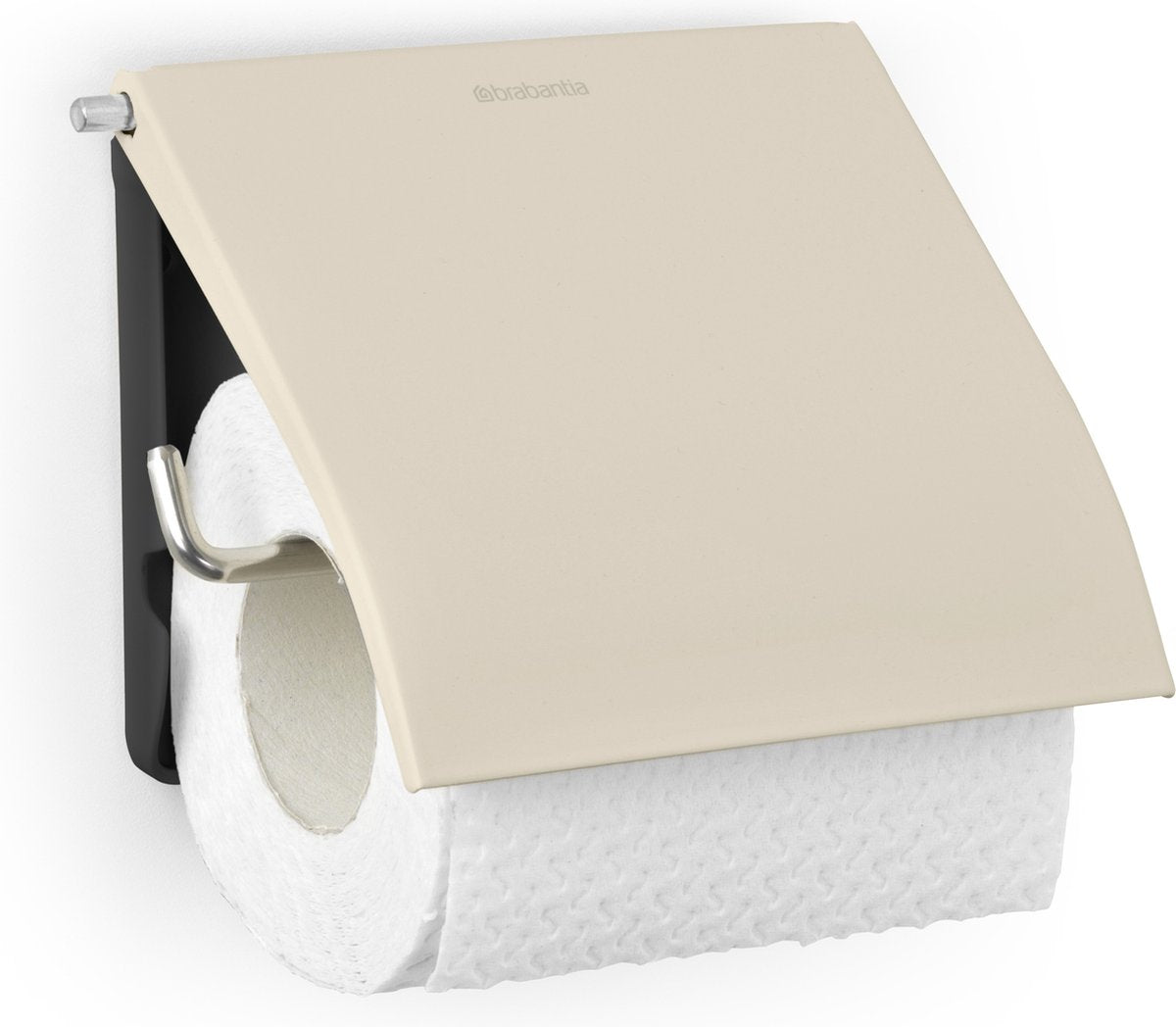 Brabantia renew toiletrulleholder - med klap - hængende - uden boring - blød beige