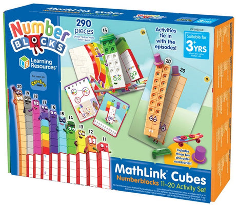 Læringsressourcer mathlink® cubes numberblocks® 11-20 aktivitetssæt - 3+
