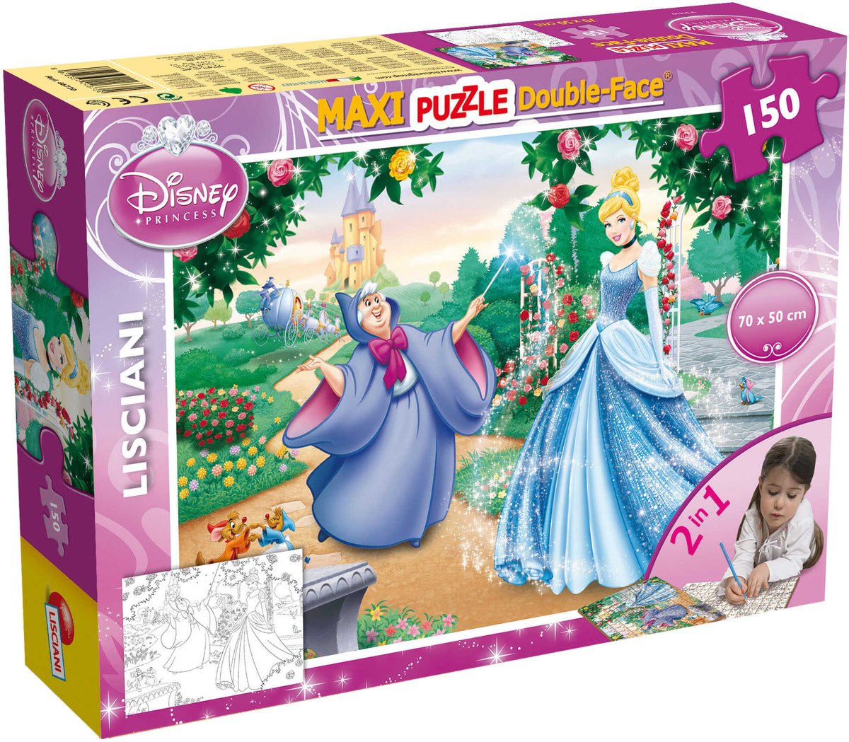 Lisciani disney puslespil df maxi floor 150 askepot