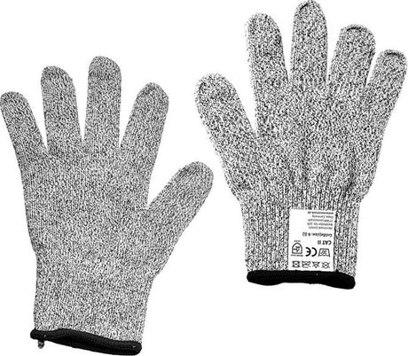 Westmark skærebeskyttelseshandsker, 2 stk., str. 8 (l), vaskbar ved 30 °c, plastik polyester, antracit, 10772270