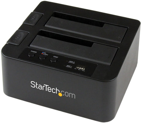 Startech ESATA Hard Drive Duplikator Dock - USB 3.0 HDD Cloner - SATA III 6 DKK S - Sort