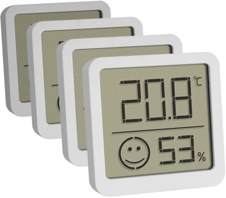 Tfa dostmann 4-pak 30.5053.02.04 termo- og hygrometer hvid