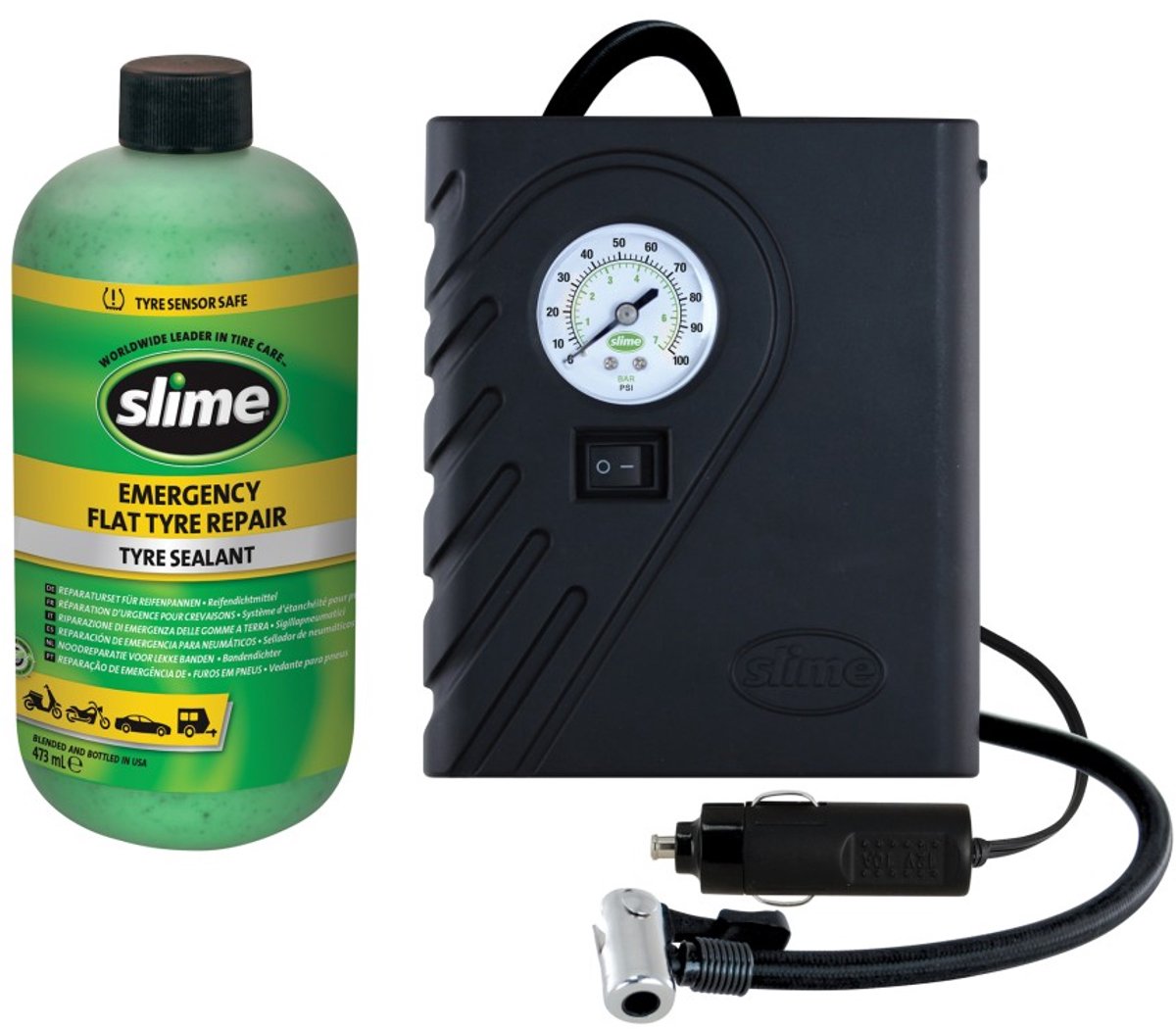 Slime smart reparation nødreparationssæt til flade dæk