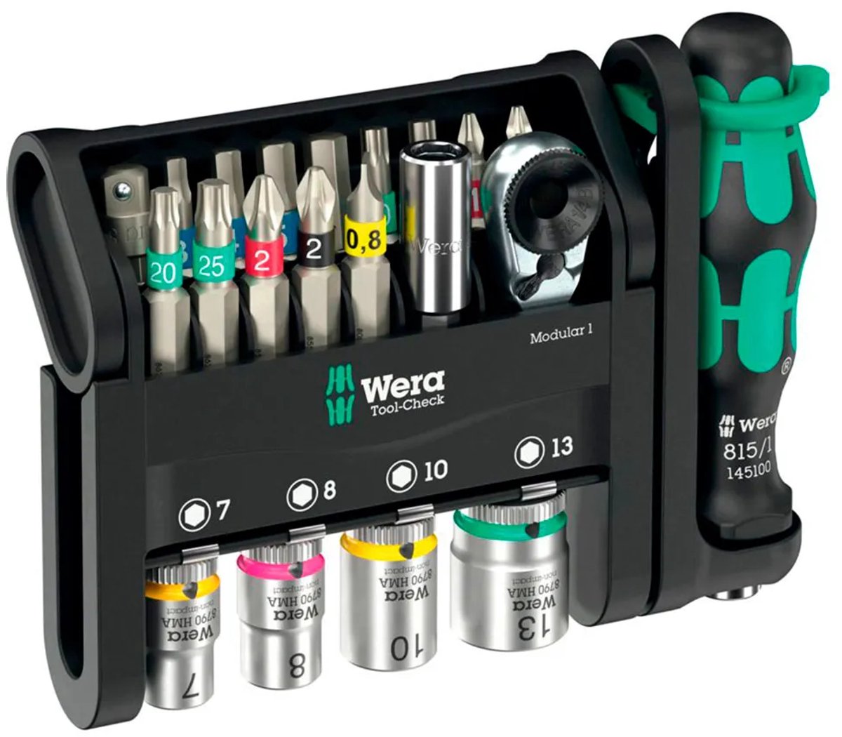 Wera tool-check modulær 1 05049000001 værktøjssæt 21 dele