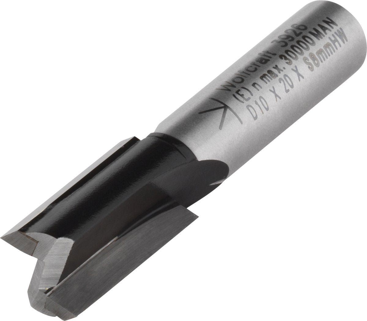Wolfcraft - notfræser 10mm hm - til overfræser - 3926000