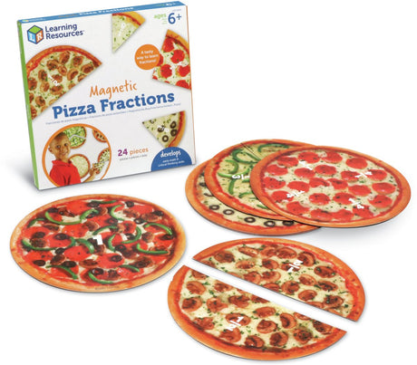 Læringsressourcer magnetiske pizzabrøker - 6+