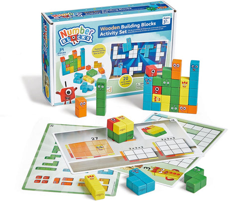 Læringsressourcer numberblocks™ træbyggeklods aktivitetssæt - 3+