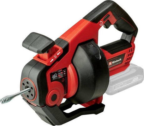 Einhell batteri dræn unblocker te-da 18 760 li solo - power x-change - 18 v li-ion - 560 t min - spiralfjeder længde diameter: 7,6 m 7 mm - afladningsdiametre: 16-55 mm - r l roterende - LED lys - ekskl. batteri og oplader