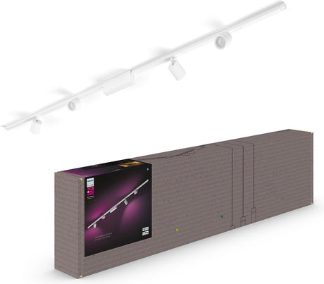 Philips hue perifo loftskinnebelysning - hvidt og farvet lys - 4-spots - hvid - basissæt