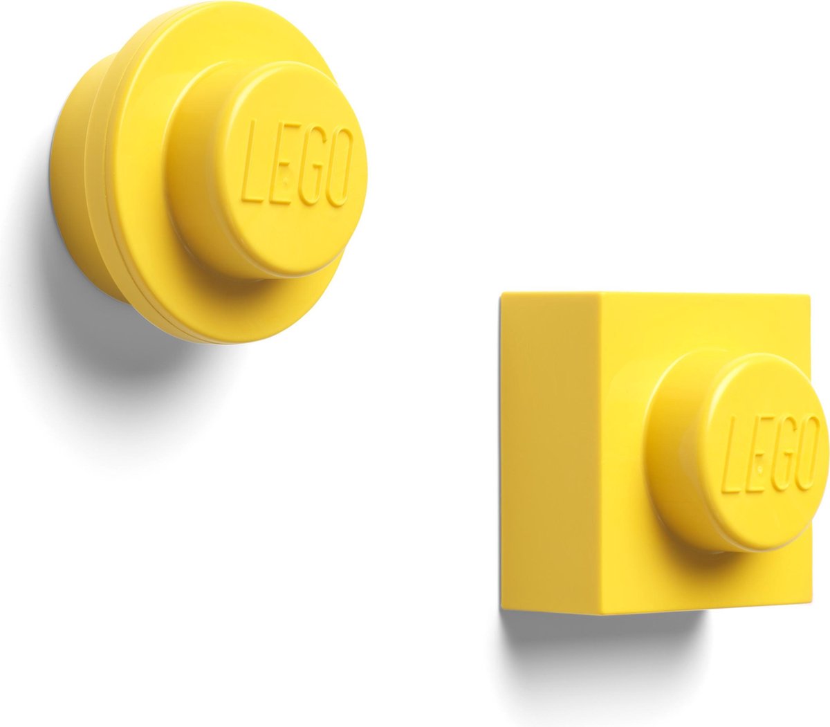 Lego - magnetsæt med 2 stk - plastik - gul