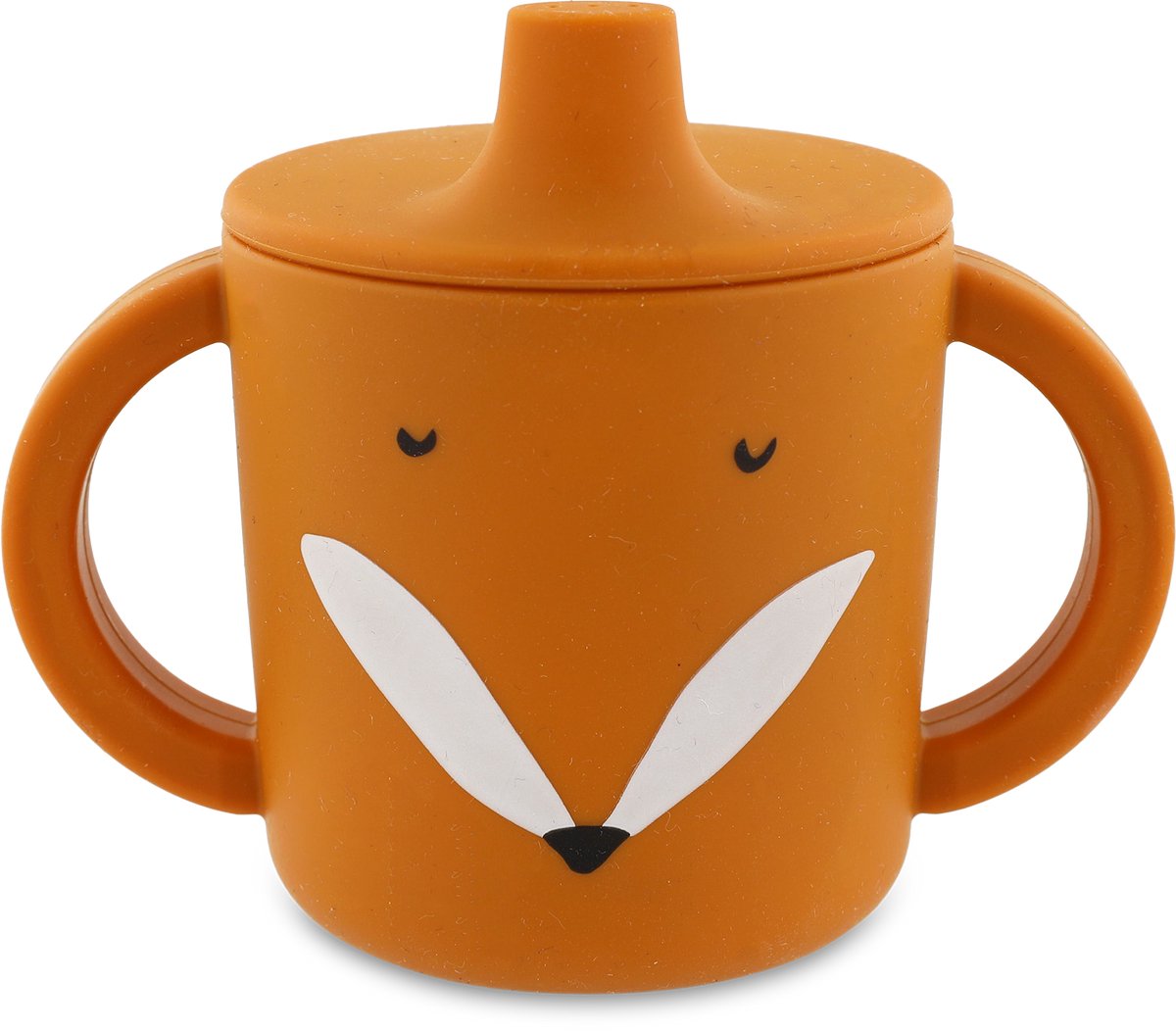 Trixie sippy kop - mr. fox - drikkekop til baby - anti-spild kop - til babyer fra 4 måneder - lavet af silikone - tåler opvaskemaskine