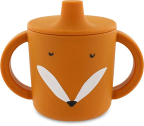 Trixie sippy kop - mr. fox - drikkekop til baby - anti-spild kop - til babyer fra 4 måneder - lavet af silikone - tåler opvaskemaskine