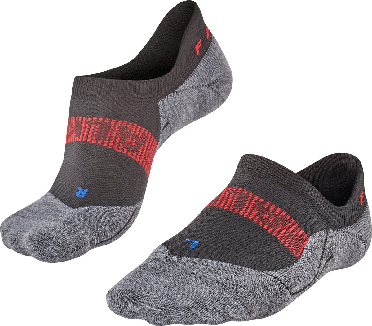 Falke ru4 cool usynlig anti-blister funktionelt materiale løbestrømper herre sorte - str. 39-41