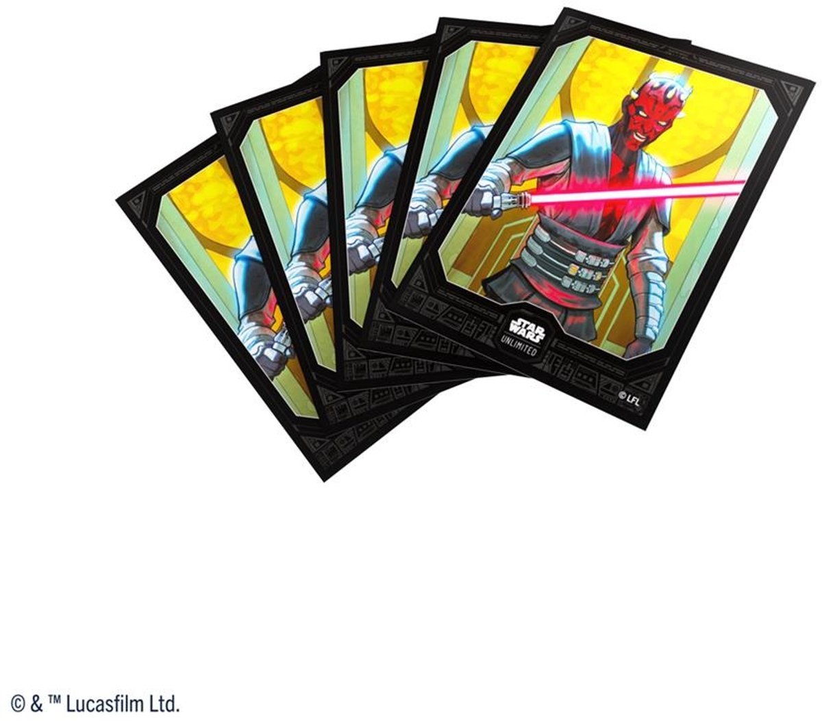 Gamegenic star wars unlimited art sleeves darth maul - da.