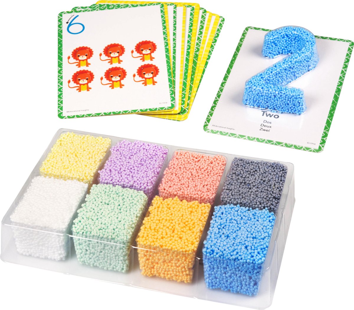 Læringsressourcer playfoam® form lær talsæt - 3+
