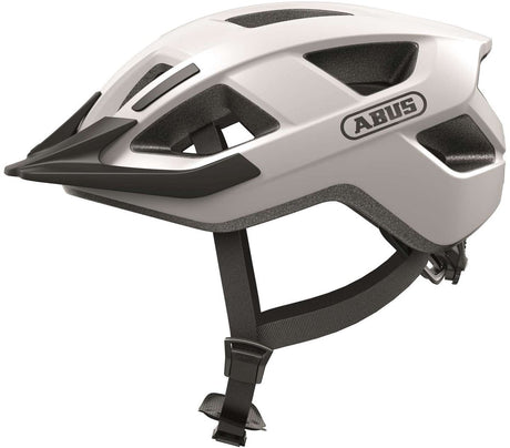 Abus Helmet Aduro 3.0 - Sporty og smart cykelhjelm for sikkerhed og komfort - Polar White - L 58-62cm