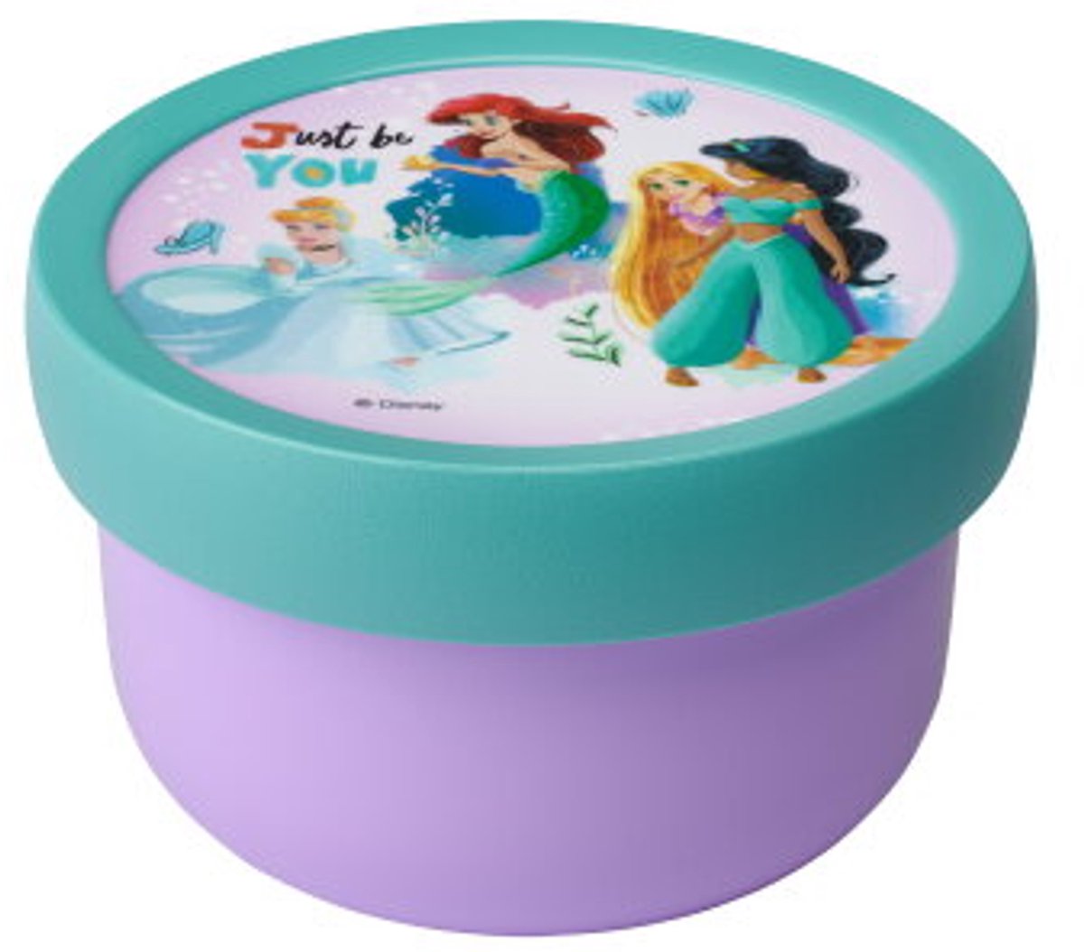 Mepal frugtkasse campus - 300 ml - inklusive frugtgaffel - lukker godt - snackboks - disney prinsesse