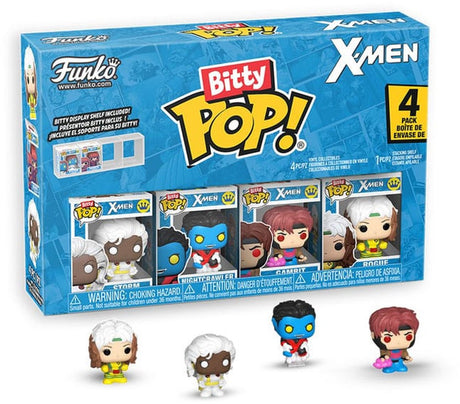 Funko X Men Bitty Pop! vinylfigur 4-pak gambit 2,5 cm minifigur - 2cm