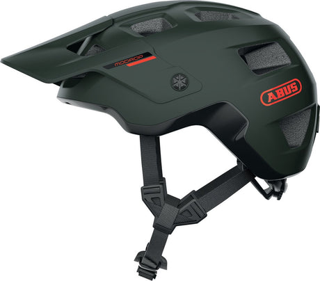 Abus cykelhjelm modrop fyrregrøn s - 51-55 cm - grøn - velegnet til brug på mountainbikes - 310 g
