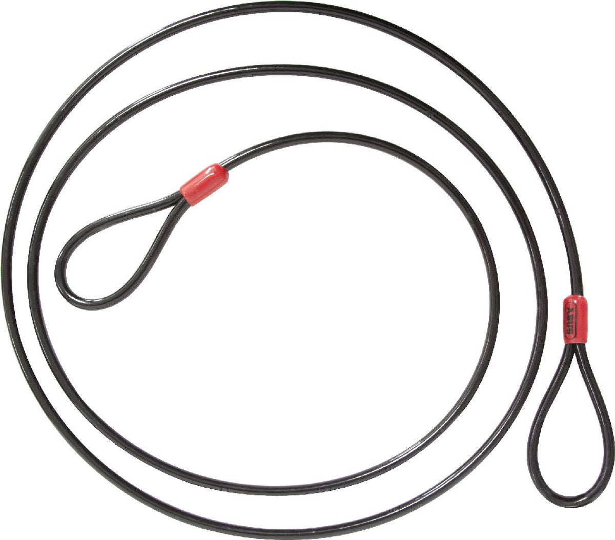 Abus loop kabel cobra 12 - stålkabel med plastkappe - sikkerhed til cykel- og motorcykeltilbehør - 1,8 meter lang, 12 mm tyk