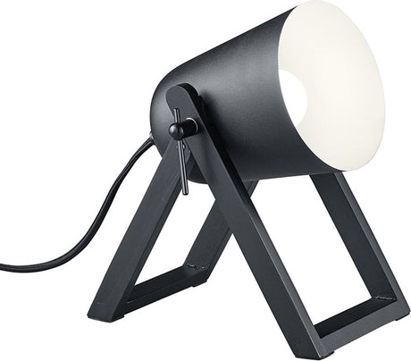 Rl live your light reality marc - bordlampe - sort mat - ekskl. 1x e27 4,9 w - ledningskontakt