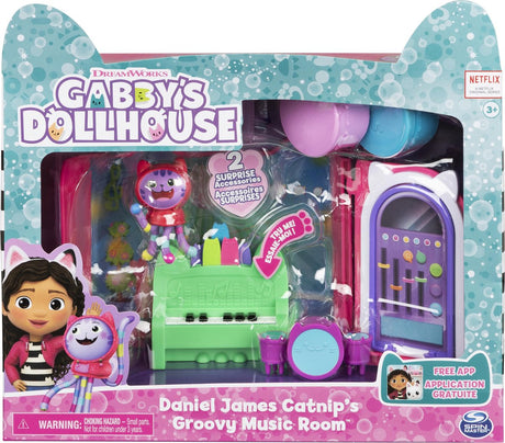 Gabby's Dollhouse - DJ Catnip Music Room Playset