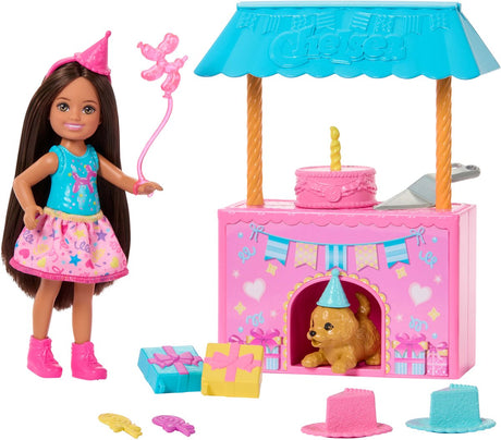 Barbie club chelsea fødselsdag overraskelse dukke og tilbehør