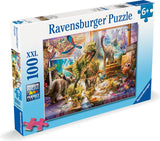 Ravensburger puslespil dino legetøj kommer til live - puslespil - 100 xl brikker