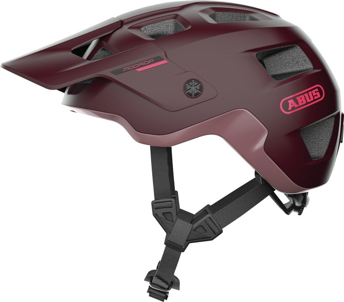 Abus cykelhjelm modrop wildberry rød m - 54-58 cm - rød - velegnet til brug på mountainbikes - 335 g
