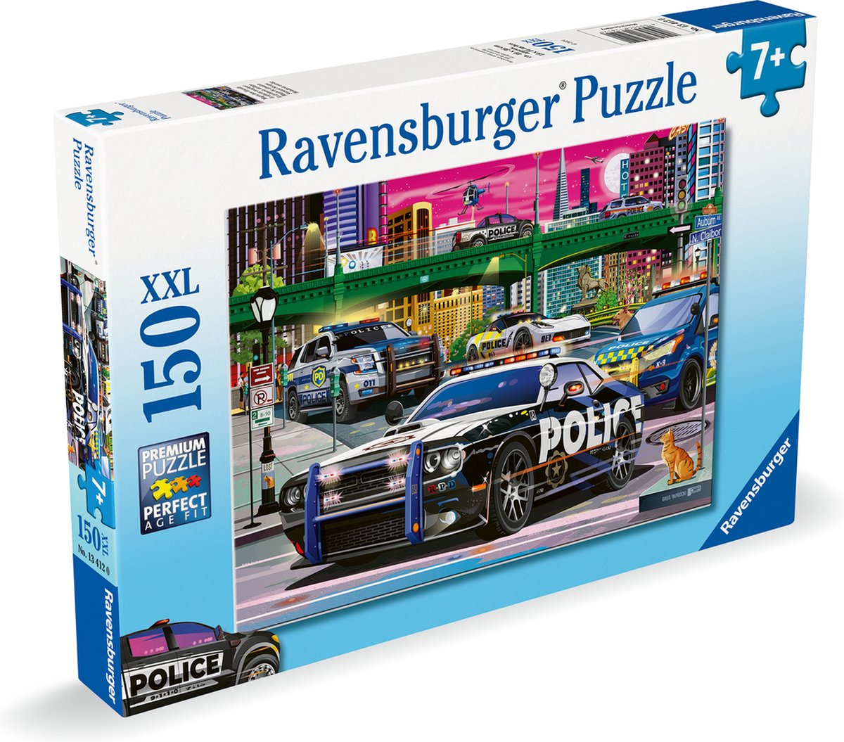 Ravensburger puslespil politi på patrulje - puslespil - 150 xl brikker