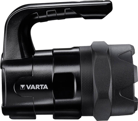 Varta Indestructible BL20 Pro lommelygte - 400 lumen - 400 meter lysrækkevidde - inklusive 6x AA batterier - IP54 stænksikker - faldsikker op til 4 meter