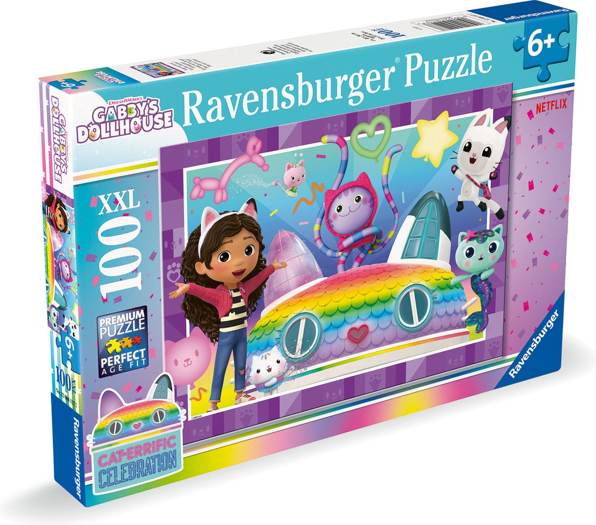Ravensburger - Gabby's Dollhouse - Puslespil - 100 XXL brikker