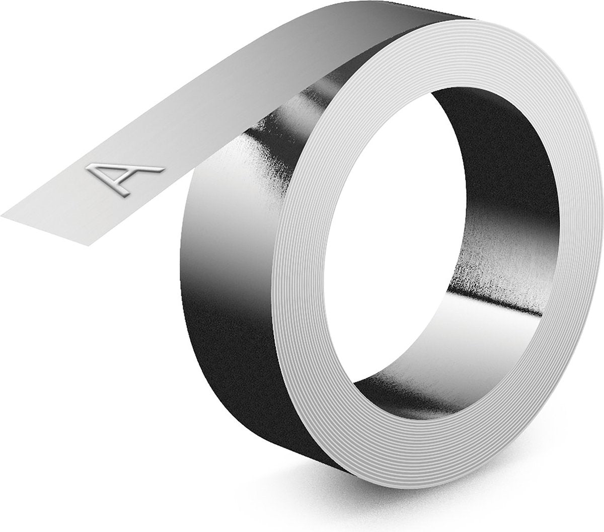 Dymo industrielle prægede etiketter | 12 mm x 4,8 m | ikke-klæbende aluminium | etiketter til rhino m1011 industriel prægeprinter