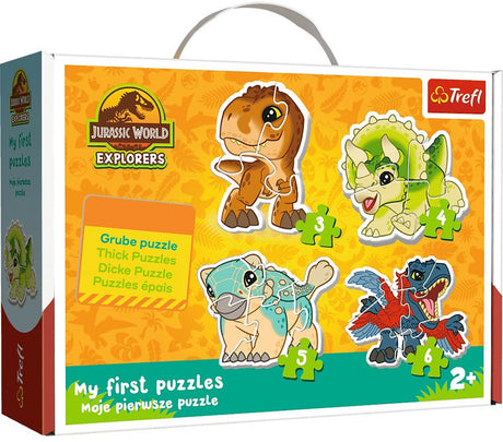 Trefl puslespil sæt baby classic - søde dinosaurer jurassic world.