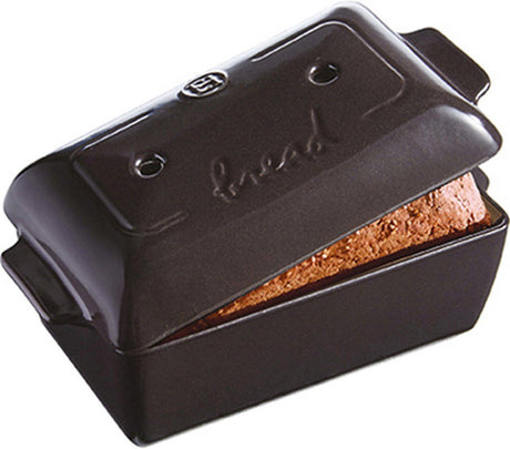 Emile henry brødbageform e-boks - 240x150mm - fusain
