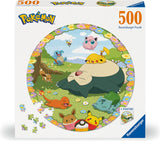 Ravensburger runde puslespil pokémon - runde puslespil - 500 brikker