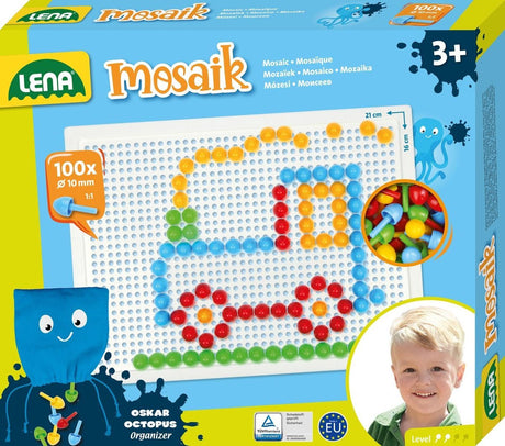 Lena mosaiksæt farve 100stk 10mm
