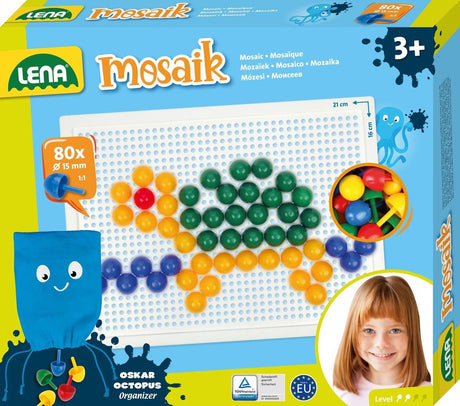 Lena mosaiksæt farve 80stk 15mm