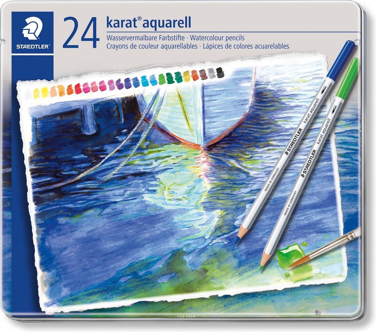 Staedtler karat aquarell farveblyant - sæt 24 stk